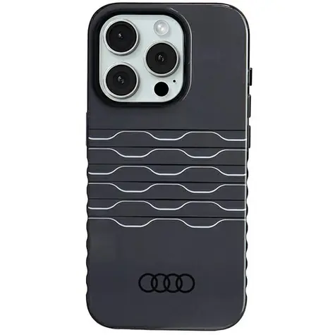 Audi IML MagSafe Kryt pro Apple iPhone 15 Pro černá / Kryt / MagSafe / IML