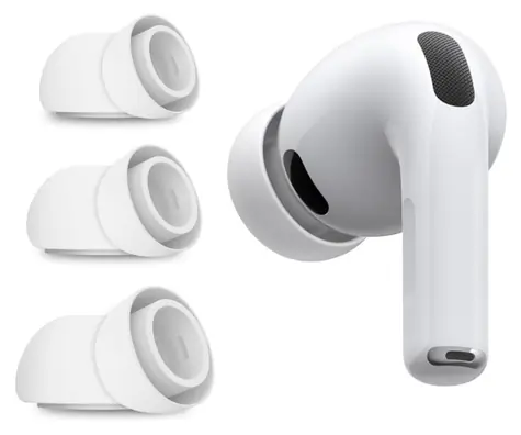 Tech-Protect Špunty do uší pro Apple AirPods Pro 3 bílá / Špunty do uší / 3 sady / velikosti S, M, L