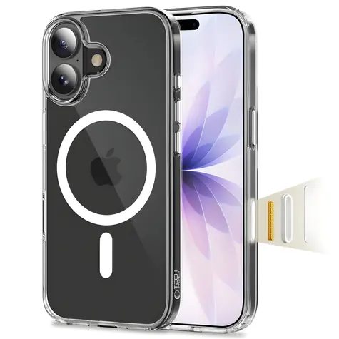 Tech-Protect FlexAir Hybrid CC transparentní / Kryt / Apple iPhone 17 / MagSafe