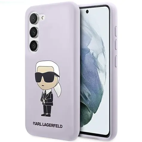 Karl Lagerfeld Liquid Silicone Ikonik fialová / Kryt / Samsung Galaxy S23+