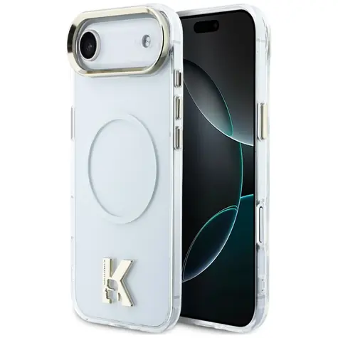Karl Lagerfeld IML K Head Logo čirá / Zadní kryt pro iPhone Air / MagSafe