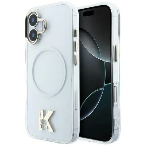 Karl Lagerfeld IML K Head Logo čirá / Zadní kryt / MagSafe / iPhone 17