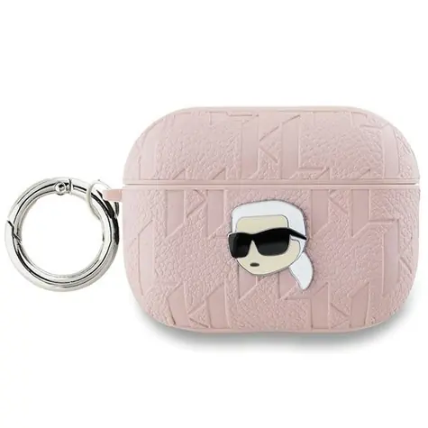 Karl Lagerfeld Monogram Karl Head růžová / Pouzdro / Apple AirPods Pro 2