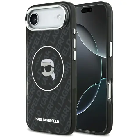 Karl Lagerfeld IML Karl Head Logo černá / Zadní kryt pro iPhone 17 Air / MagSafe