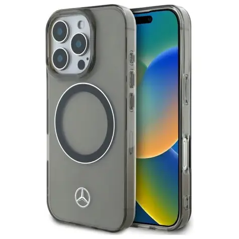 Mercedes Silver Ring černá / Zadní kryt / MagSafe / pro iPhone 16 Pro Max