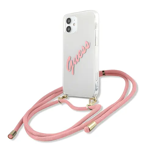 GUESS Script Vintage růžová / Zadní kryt / Apple iPhone 12 mini