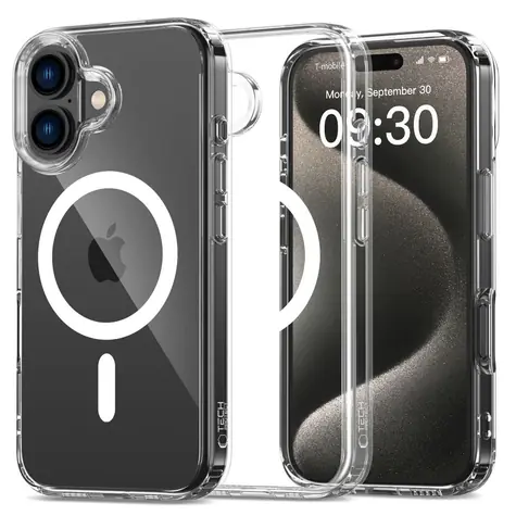 Tech-Protect FlexAir Hybrid iPhone 16 čirý / Kryt / MagSafe