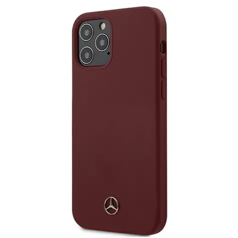 Mercedes Silicone Line červená / Kryt / pro Apple iPhone 12 & 12 Pro