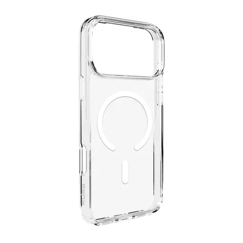 Puro Lite Mag iPhone 17 Pro transparentní, bílý rámeček / Kryt / MagSafe