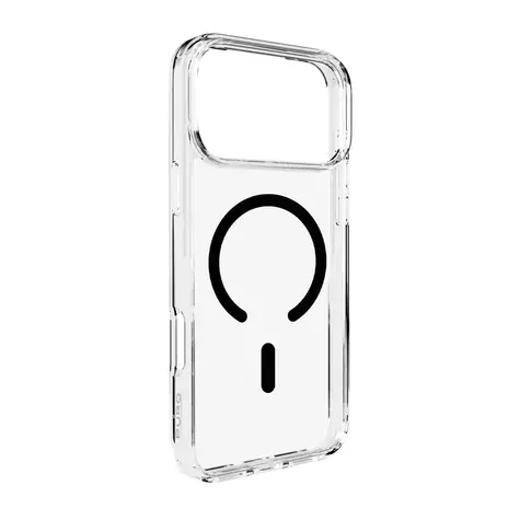 Puro Lite Mag iPhone 17 Pro transparentní, černý rámeček / Kryt / MagSafe