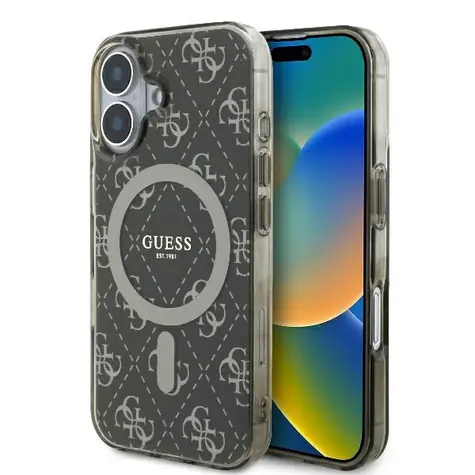 Guess IML 4G iPhone 16 Plus hnědá / Zadní kryt / MagSafe