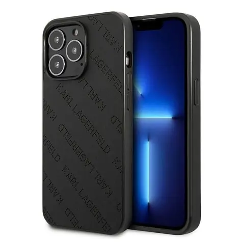 Karl Lagerfeld Perforated Allover černá / Zadní kryt / iPhone 13 Pro, 13