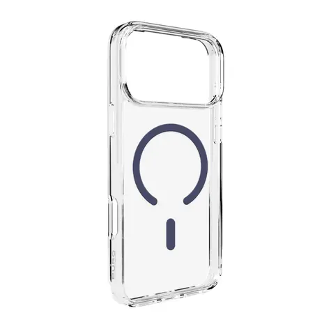 Puro Lite Mag iPhone 17 Pro Max transparentní, modrý rámeček / Kryt / MagSafe