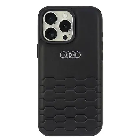 Audi Synthetic Leather AU-TPUPCIP16PM-GT/D2-BK iPhone 16 Pro Max černá / Pouzdro / TPU / Umělá kůže