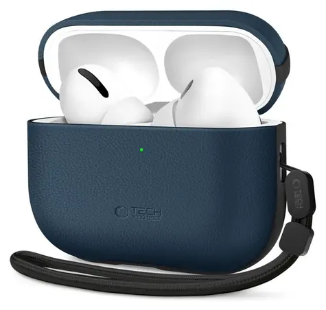 Tech-Protect NaturalFit Case tmavě modrá / Pouzdro / pro Apple AirPods Pro 3