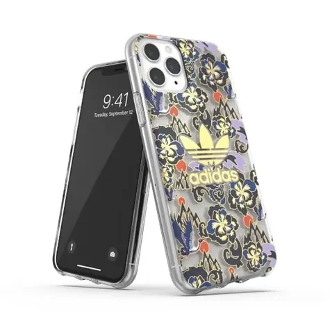 Adidas Clear Case CNY AOP zlatá / Pouzdro / Apple iPhone 11 Pro