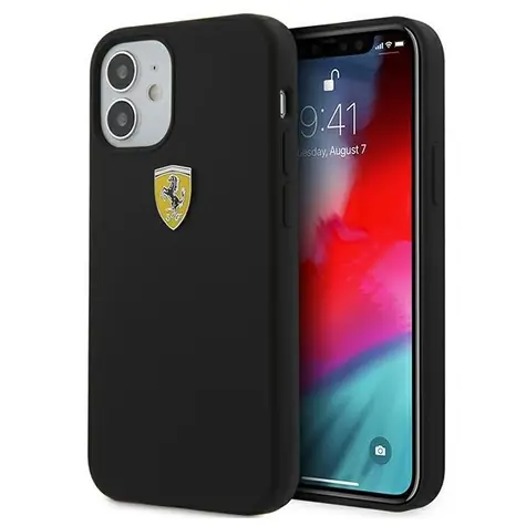 Ferrari On Track Silicone černá / Zadní kryt / Apple iPhone 12 mini / Hardcase