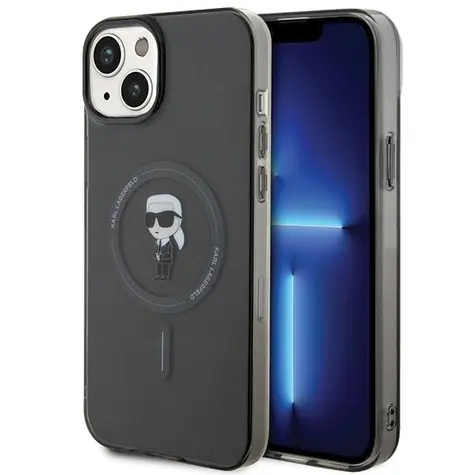 Karl Lagerfeld IML Ikonik MagSafe iPhone 15 Plus černá / Kryt na telefon / MagSafe