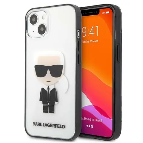 Karl Lagerfeld Ikonik Karl Kryt transparentní / Kryt pro Apple iPhone 13 mini