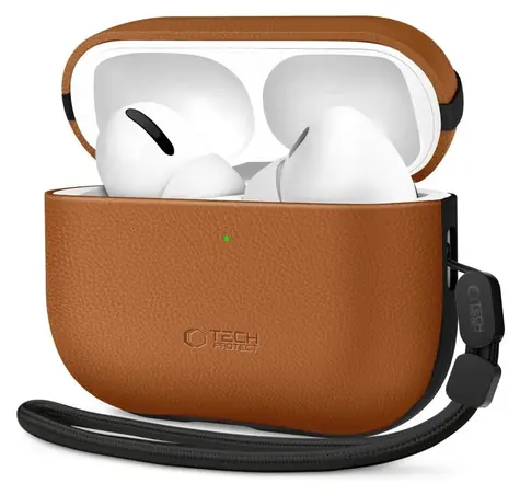 Tech-Protect NaturalFit Case hnědá / Pouzdro / pro Apple AirPods Pro 3