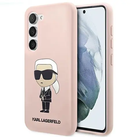 Karl Lagerfeld Ikonik růžová / Zadní kryt / Silikonový / pro Samsung Galaxy S23+