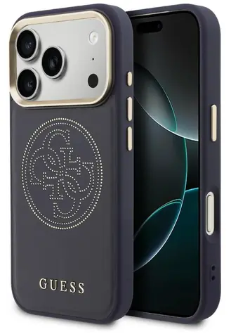 Guess Perforated 4G modrá / Zadní kryt / MagSafe / iPhone 17 Pro Max