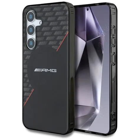 Mercedes AMG Rhombs MagSafe Kryt pro Samsung Galaxy S25 černá/červená / Kryt / MagSafe