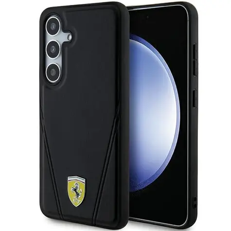 Ferrari Hot Stamp V Lines MagSafe černá / Zadní kryt / Samsung Galaxy S24