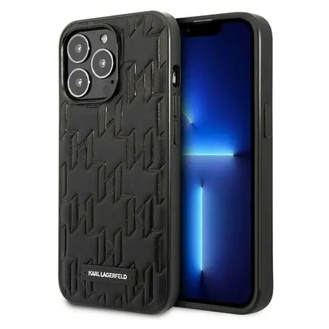 Karl Lagerfeld Monogram Plaque černá / Kryt / Apple iPhone 13 Pro
