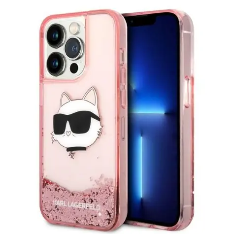 Karl Lagerfeld KLHCP14LLNCHCP růžová / Pouzdro / iPhone 14 Pro 6,1
