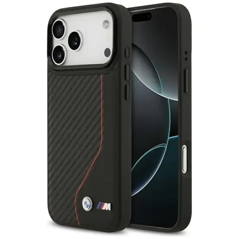BMW M Carbon Line & Logo červená / Zadní kryt / MagSafe / iPhone 17 Pro Max