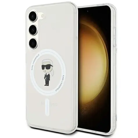 Karl Lagerfeld IML Ikonik transparentní / Zadní kryt / MagSafe / Samsung Galaxy S24