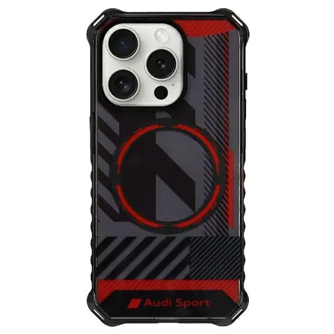 Audi IML Sport MagSafe iPhone 15 Pro Max černá / Kryt / MagSafe / Hardcase