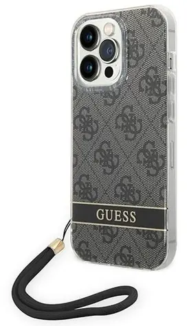 Guess 4G Print Strap černá / Zadní kryt / Apple iPhone 14 Pro 6,1