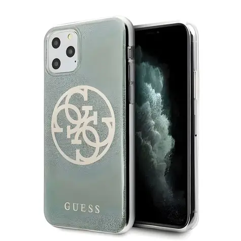 Guess GUHCN58PCUGLKA iPhone 11 Pro khaki / Pouzdro / Hardcase / 4G Circle Glitter