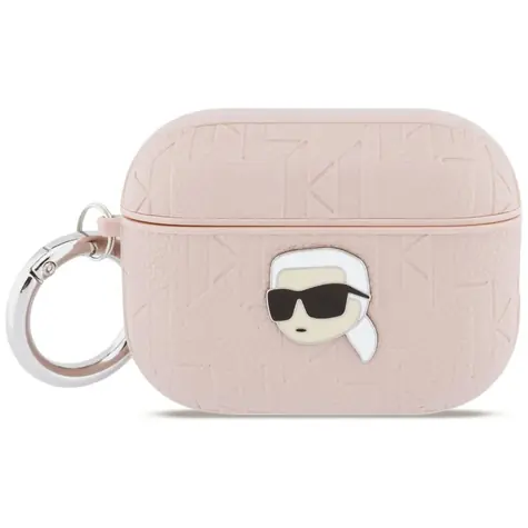 Karl Lagerfeld Monogram Karl Head Pouzdro pro AirPods Pro 3 růžová / Pouzdro