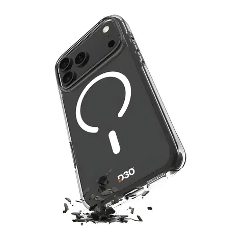 Puro Impact Clear iPhone 17 Pro transparentní / Kryt / MagSafe / D3O ochrana proti nárazu