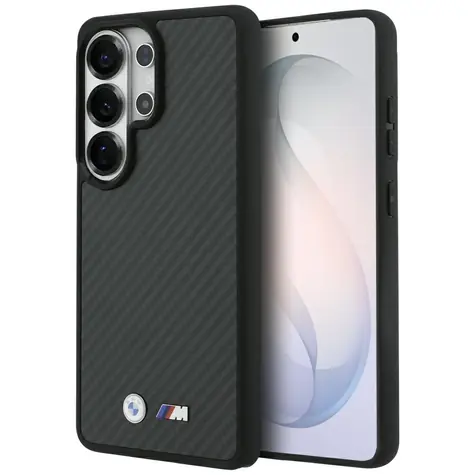 BMW M Kevlar Logo pro Samsung Galaxy S26 Ultra černá / Zadní kryt / Kevlarový vzor / MagSafe