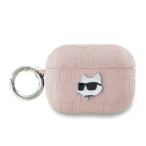 Karl Lagerfeld Monogram Choupette Head růžová / Pouzdro / Apple AirPods Pro 2