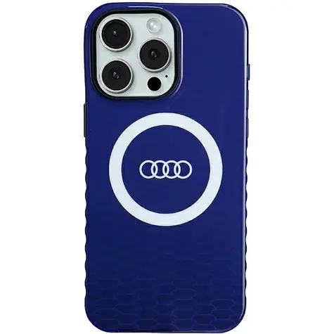 Audi IML Big Logo MagSafe modrá / Kryt / pro Apple iPhone 15 Pro Max
