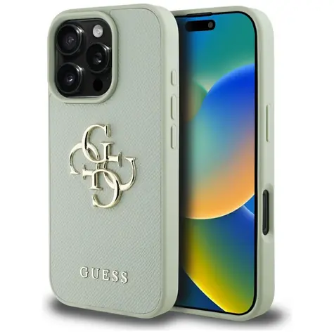 Guess Grained Big 4G Logo Small Classic Logo green / Kryt pro iPhone 16 Pro Max