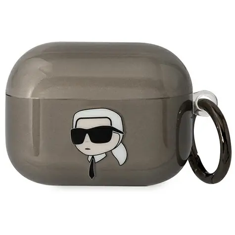 Karl Lagerfeld Karl's Head pouzdro pro AirPods Pro černá / Pouzdro / Pro Apple AirPods Pro
