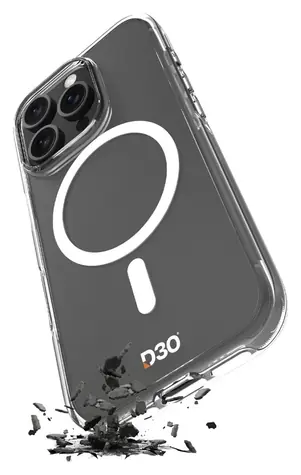 Puro Impact Clear D3O transparentní / Pouzdro / MagSafe / iPhone 16 Pro