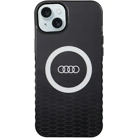 Audi IML Big Logo Zadní Kryt pro Apple iPhone 15 Plus/14 Plus černá / Pouzdro / MagSafe