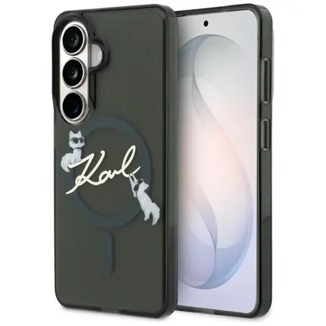 Karl Lagerfeld IML KC Script Samsung Galaxy S26+ černá / Zadní kryt / MagSafe