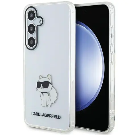 Karl Lagerfeld IML Choupette transparentní / Zadní kryt / Samsung Galaxy S24
