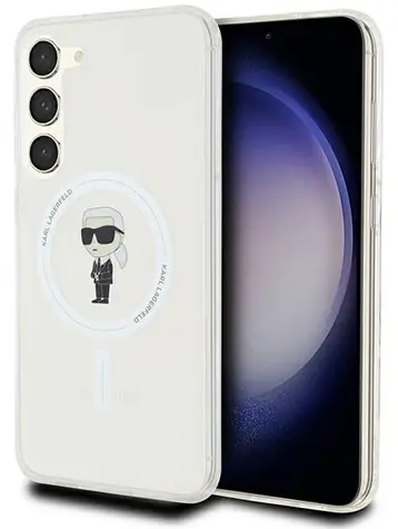 Karl Lagerfeld IML Ikonik transparentní / Zadní kryt / MagSafe / Samsung Galaxy S23+