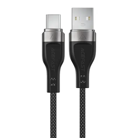 Acefast C11-04 černá / Kabel / USB-A - USB-C / magnetický / 1,2 m / 3 A
