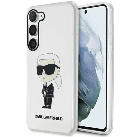 Karl Lagerfeld Ikonik transparentní / Zadní kryt / Samsung Galaxy S23+ / Pevný