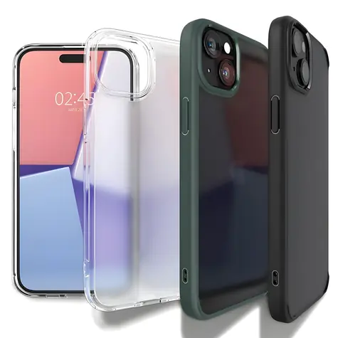 Spigen Crystal Hybrid čirá / Ochranný kryt / Apple iPhone 15 Plus